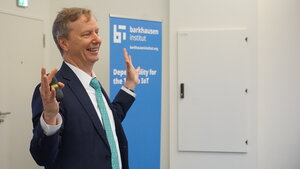 Gerhard Fettweis, Geschäftsführer Barkhausen Institut Gerhard Fettweis at the opening